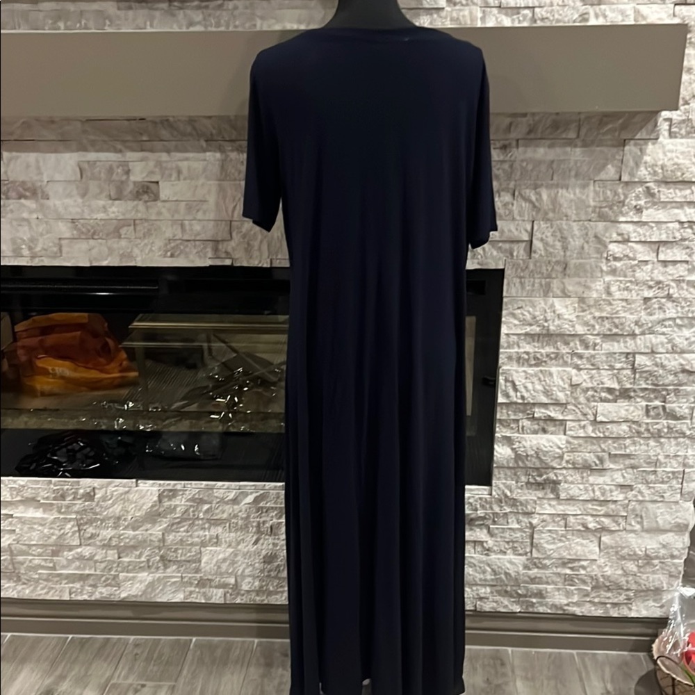 Philosophy Blue V-Neck Short Sleeve Maxi Dress size XL - Picture 6 of 7